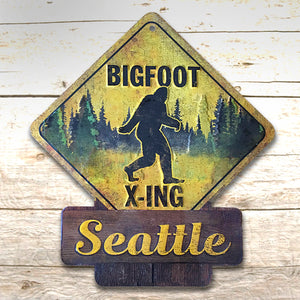 Bigfoot Metal Sign